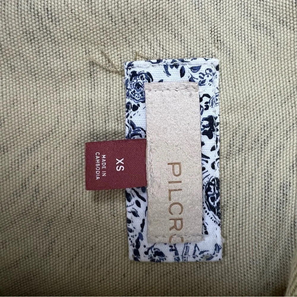 Pilcro Anthropologie Zebra Striped Shirt Jean Jacket Animal Print Shacket XS - Picture 6 of 8